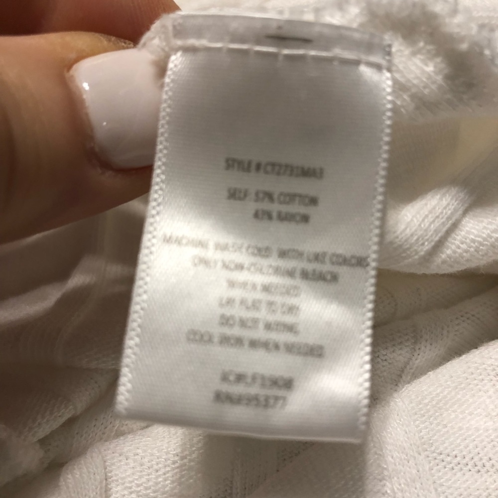 Sanctuary White Top with 3/4 Sleeve in EUC - Picture 5 of 5